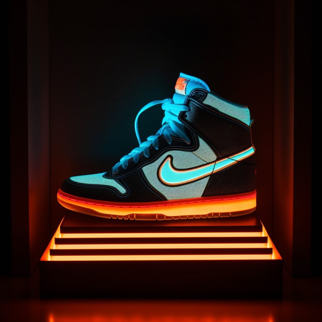 ArtificioAI's tweet photo. Fashionable and Collectable Nike's made completely out of electricity. cinematic lighting, backlit 👟 🔥 💥

#artificioai #artificialintelligence #aiartdaily #digitalartwork #digitalart #aiart #aiartcommunity #midjourney #midjourneyart #midjourneyaiart #midjourneybot #aiprompt https://t.co/Jm57Bd3oE0