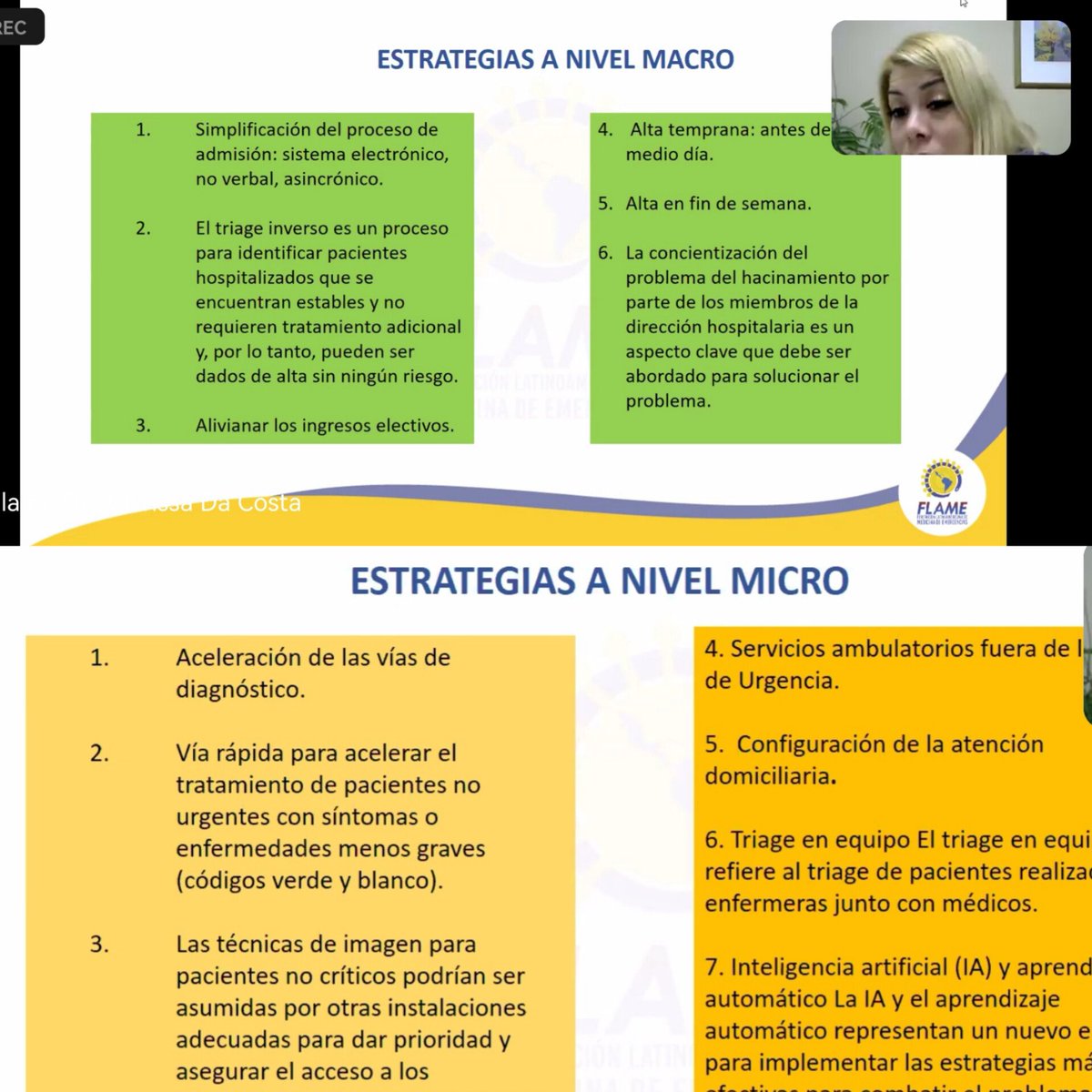 Dra <a href="/CLARIDACOSTA/">CLARISSA DA COSTA</a>.Presidenta de la #SPME
Apliquemos la parte teórica y práctica de las estrategias micro y macro hospitalarias  desde  operativos hasta la alta dirección, para reducir el hacinamiento en el servicio de emergencias
🔗flame-oficial.com #NoMoreLivesLostWaiting