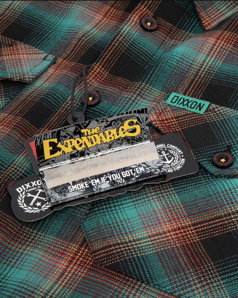 TheExpendables's tweet photo. Our Flannel Collab with Dixxon Flannel Co. is now available! 

Men’s:
https://t.co/liftSSqLXa 

Women’s: 
https://t.co/mqgzwLKMM2 https://t.co/5xoLedbS2u