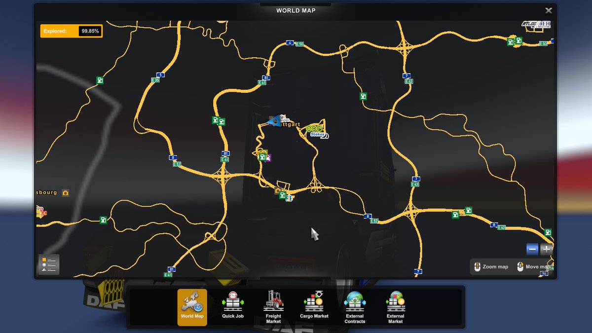 realVicTorres02's tweet photo. What a exhausting drive after rediscovering all of the newly reworked areas in Stuttgart and Erfurt, here's some shots during the final 'rediscovering' drive along with a photo trophy taken in the former. 😎👍🚛

@SCSsoftware 
#EuroTruckSimulator2
#ETS2
#BestCommunityEver https://t.co/3crK27Jg0w