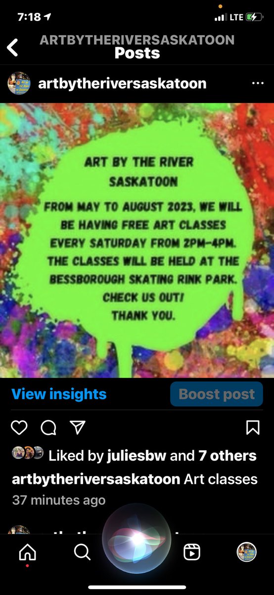 BySaskatoon's tweet photo. Art Classes https://t.co/MYlQcG6I12