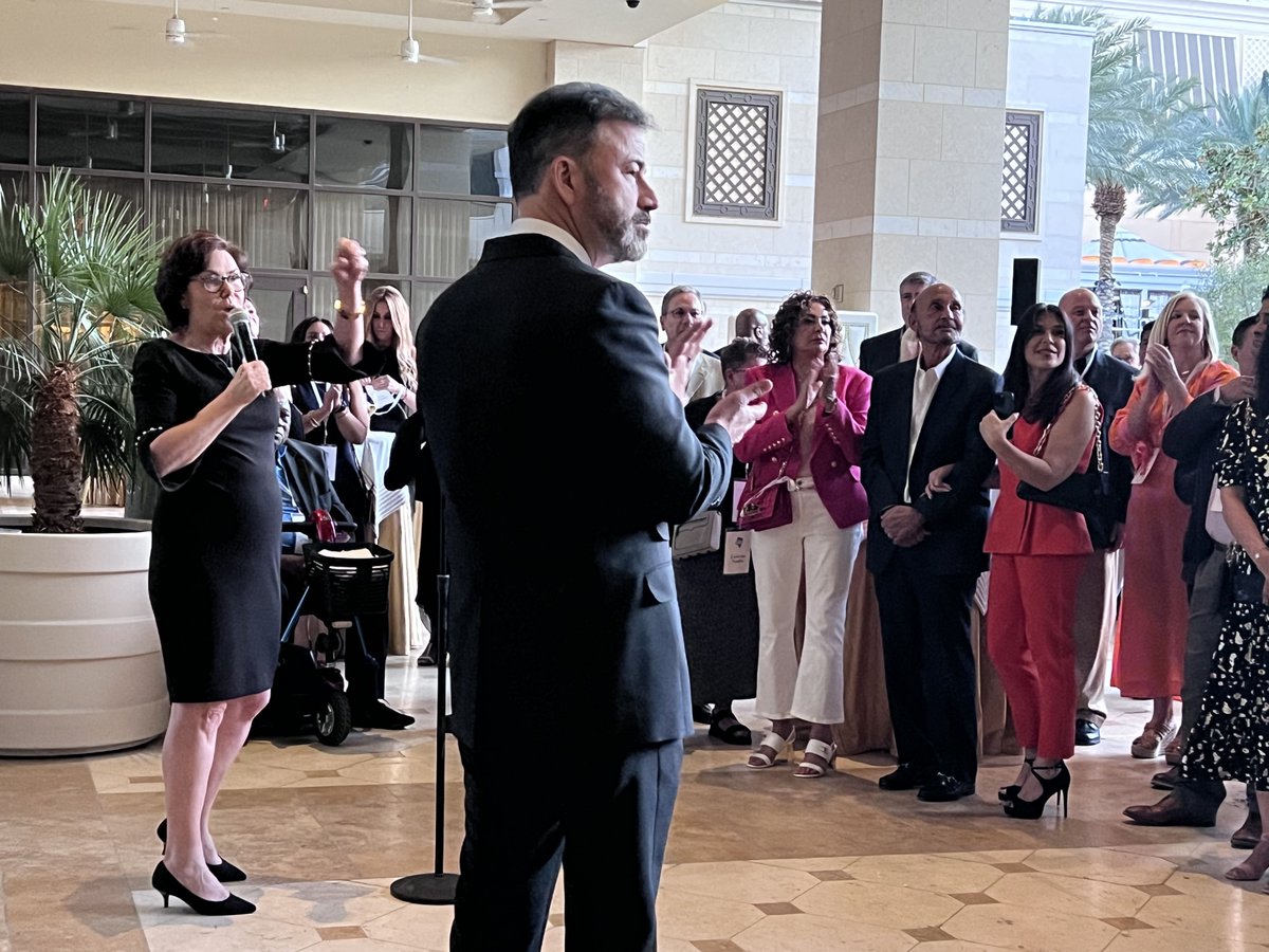 john_brislin's tweet photo. Great to be with fantastic people for a fabulous cause. Jimmy Kimmel and so many good friends supporting Jacky Rosen. Every year…something to look forward to. https://t.co/7oNSsFDYL3