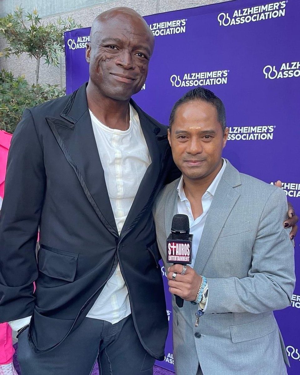 Such a #BlessedHonor to have the Legendary & Iconic (#GrammyAward Winning Music Artist) #SEAL, come out tonight to show his Support at the #AlzheimersAssociation’s #PurpleSpringGala #TheMagicOfMusic Event!  
STAY TUNE 4More of our Media Coverage 2Come!  
-w/ #StaurosEntertainment