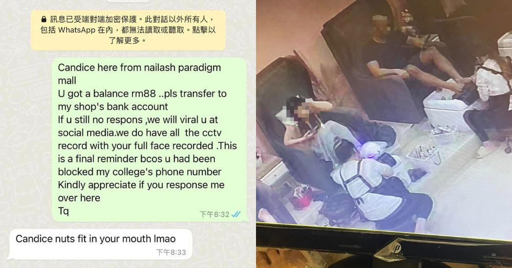 MothershipSG's tweet photo. S'pore woman allegedly evades paying RM88 for pedicure service at JB nail salon
https://t.co/c3whkH9ZQ5 https://t.co/ycqAouz5O7