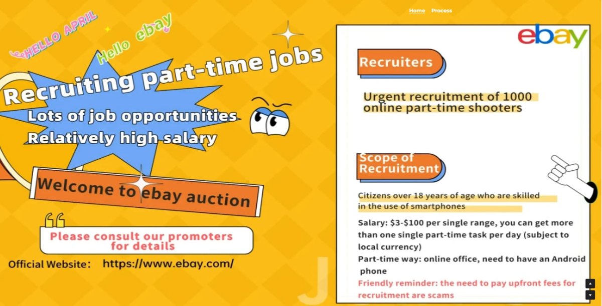 Harper18Mira's tweet photo. eBay Auction is recruiting part-time jobs, are you still worried about finding a job? Here, there is a place for you! Come if you are brave enough! https://t.co/O40RcbVcWI