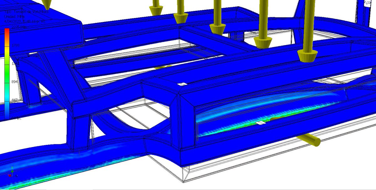 JhonMarioAvils1's tweet photo. Gracias a las licencias de @ANSYS @ESSSbr logramos simular la aerodinámica de la primera versión de GreenV y optimizar piezas con diseño generativo. 
GreenV es un vehículo 100% autónomo y solar que brinda seguridad al viajar, reduce emisiones y vuelve el trabajo más productivo. https://t.co/s3SY4RTteq