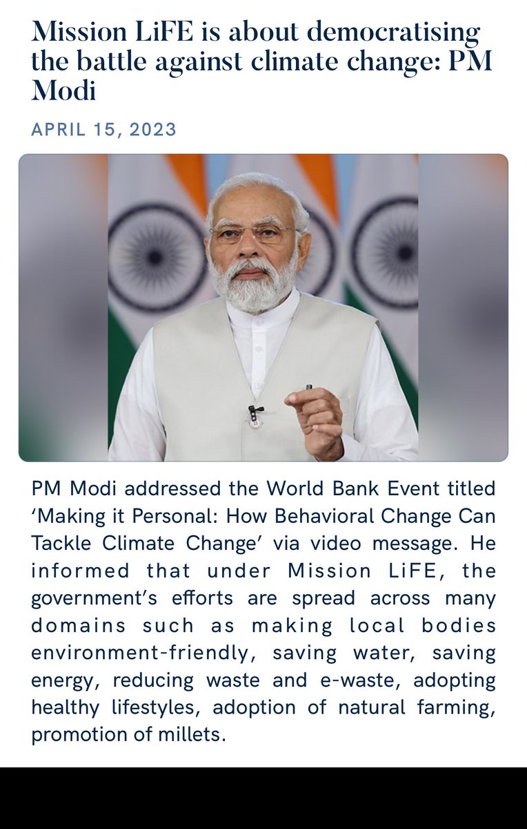 Mission LiFE is about democratising the battle against climate change: PM Modi
nm4.in/3L0Mg5L

via NaMo App
