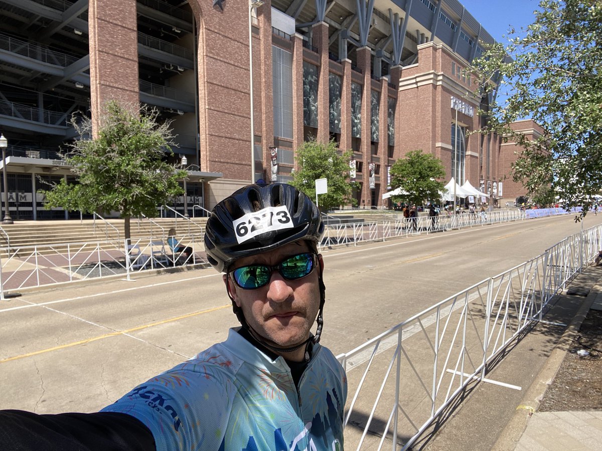 MS150 finished 2023- Kyle Field - thank you to team Texas Mutual #texasmutual #ms150