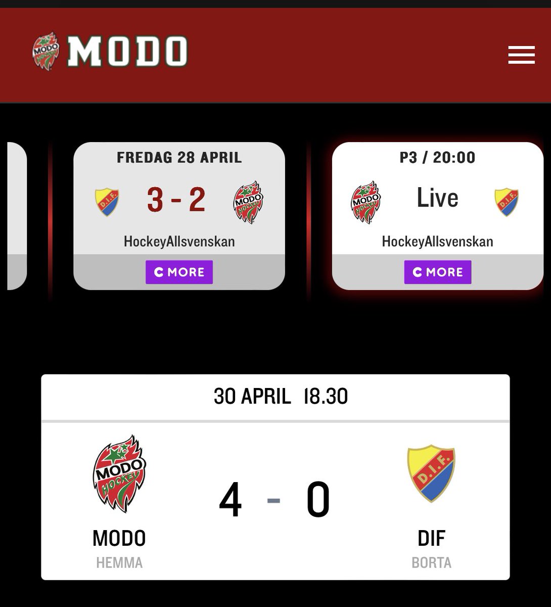 VeronicaJoPo's tweet photo. 🥳🥳🥳🥳🥳 @MoDo_Hockey #YEEEEESSSSSSS #SHL #IceHockey https://t.co/DYlm2FF3FC
