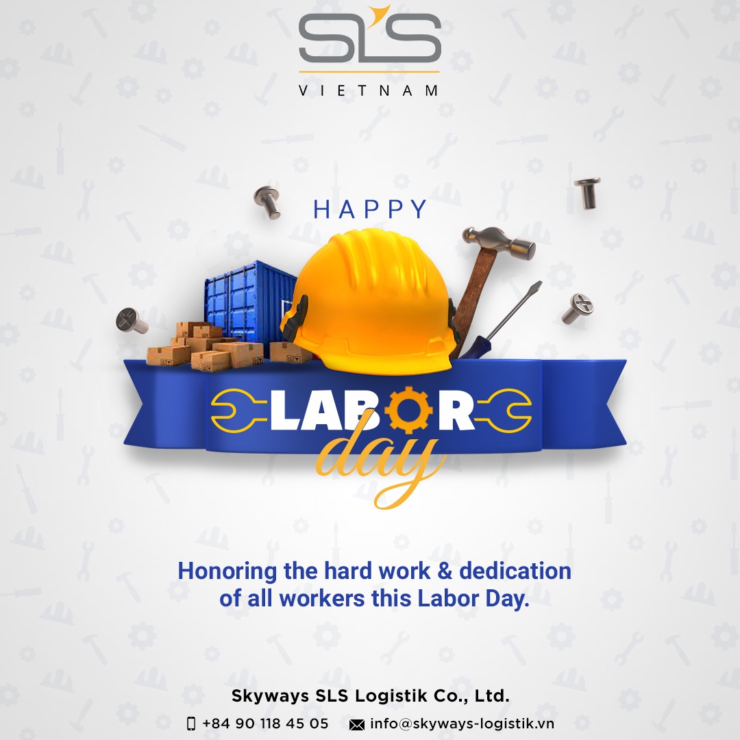 Honoring the hard work and dedication of all workers this labor day.

Happy labor Day! 

#MovingWithYou #Skywaysvietnam #SkywaysLogistik #LogisticsServices 
#labourday #laborday #workersday #mayday #laborday2023 #workers #celebration