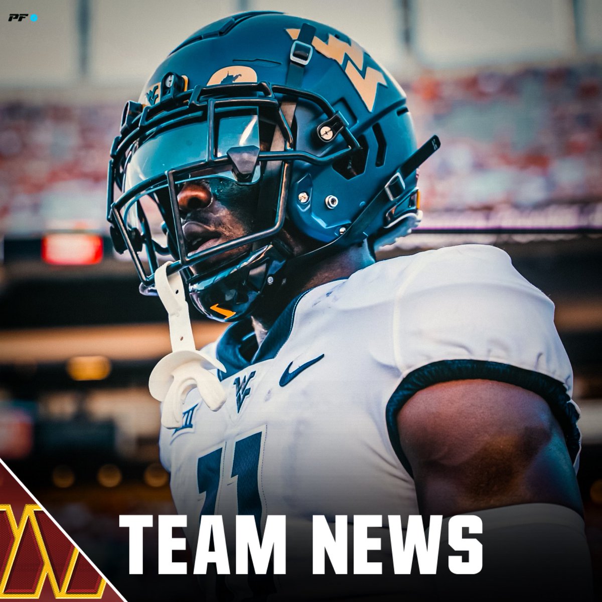 TannerPhifer's tweet photo. WVU CB Wesley McCormick has accepted a rookie mini camp invite from the #Commanders, per source. McCormick attended the local day in Washington and impressed scouts. https://t.co/7DWLJC14RH
