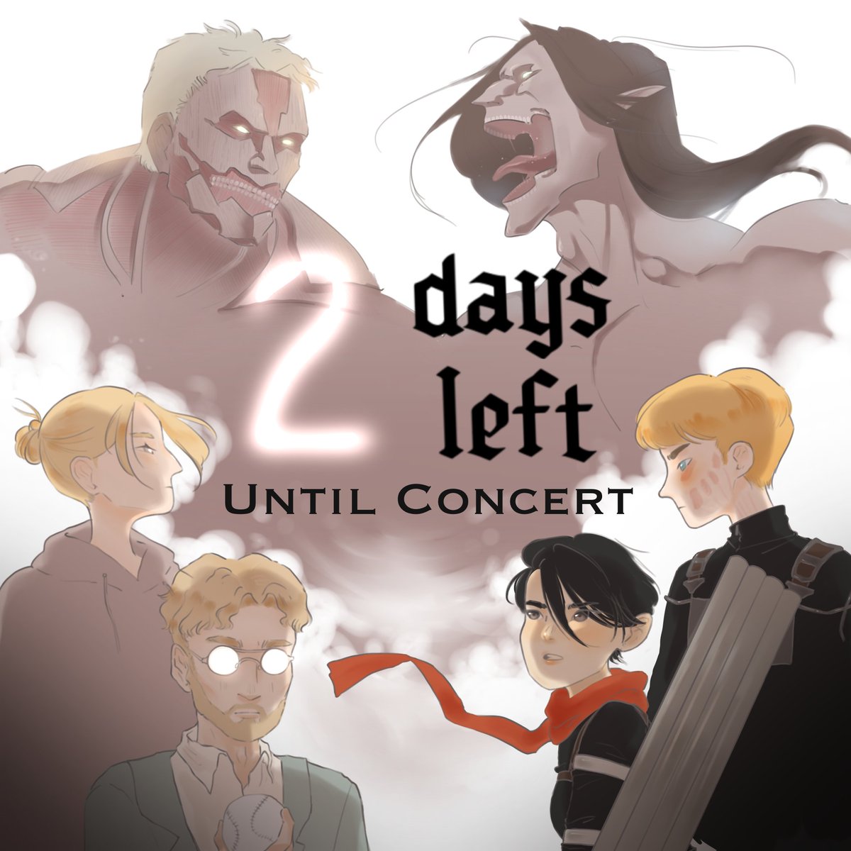 2 days until our FREE Spring Concert! Have you RSVP-ed yet?

RSVP Here -- eventbrite.com/e/tio-spring-c…

Credit to Maya for this awesome Attack on Titan art!