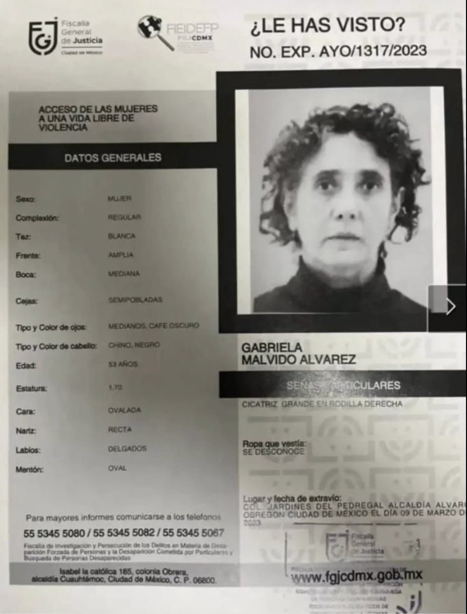 pacoeconomia's tweet photo. Por favor si me ayudan a difundir con un ReTwitt, es hermana de un buen amigo.

Gracias 🙏🏼 https://t.co/t3q6SlLw7k