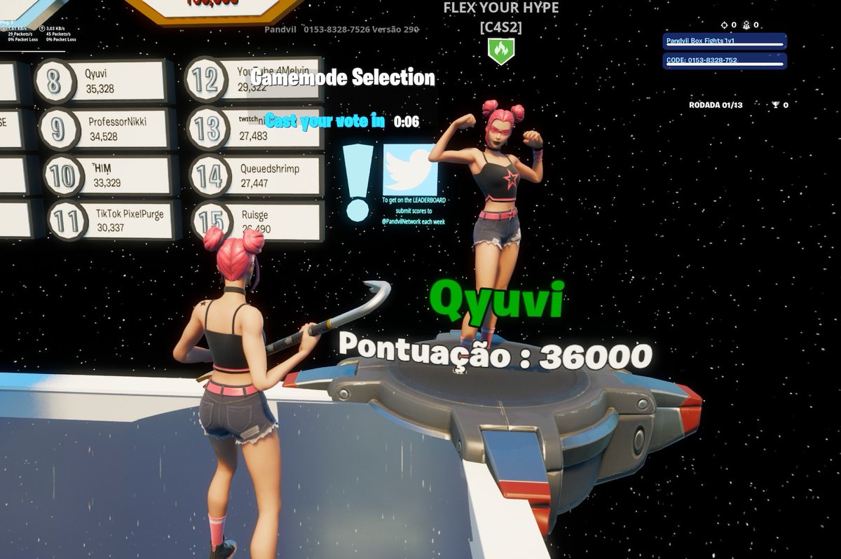 fleslove7's tweet photo. @PandvilNetwork #pandvilboxfights @PandvilNetwork 
(1v1 BoxFights)

Name: Qyuvi S2 baby
Score: 36.000 

😘 https://t.co/cc3zra0xKP