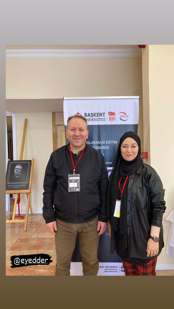 Degerli danışmanım Prof. Dr Ferudun Sezgin hocamla 16. Uluslararası Eğitim Yönetimi Kongresi'nde "Deprem Sonrası Eğitim Hizmetlerinin Yönetimi: Bir Doküman Analizi" adlı bildirimizle yer aldık, alana katkı saglaması dilegiyle😊
<a href="/eyedder_earda/">EYEDDER-EARDA</a>