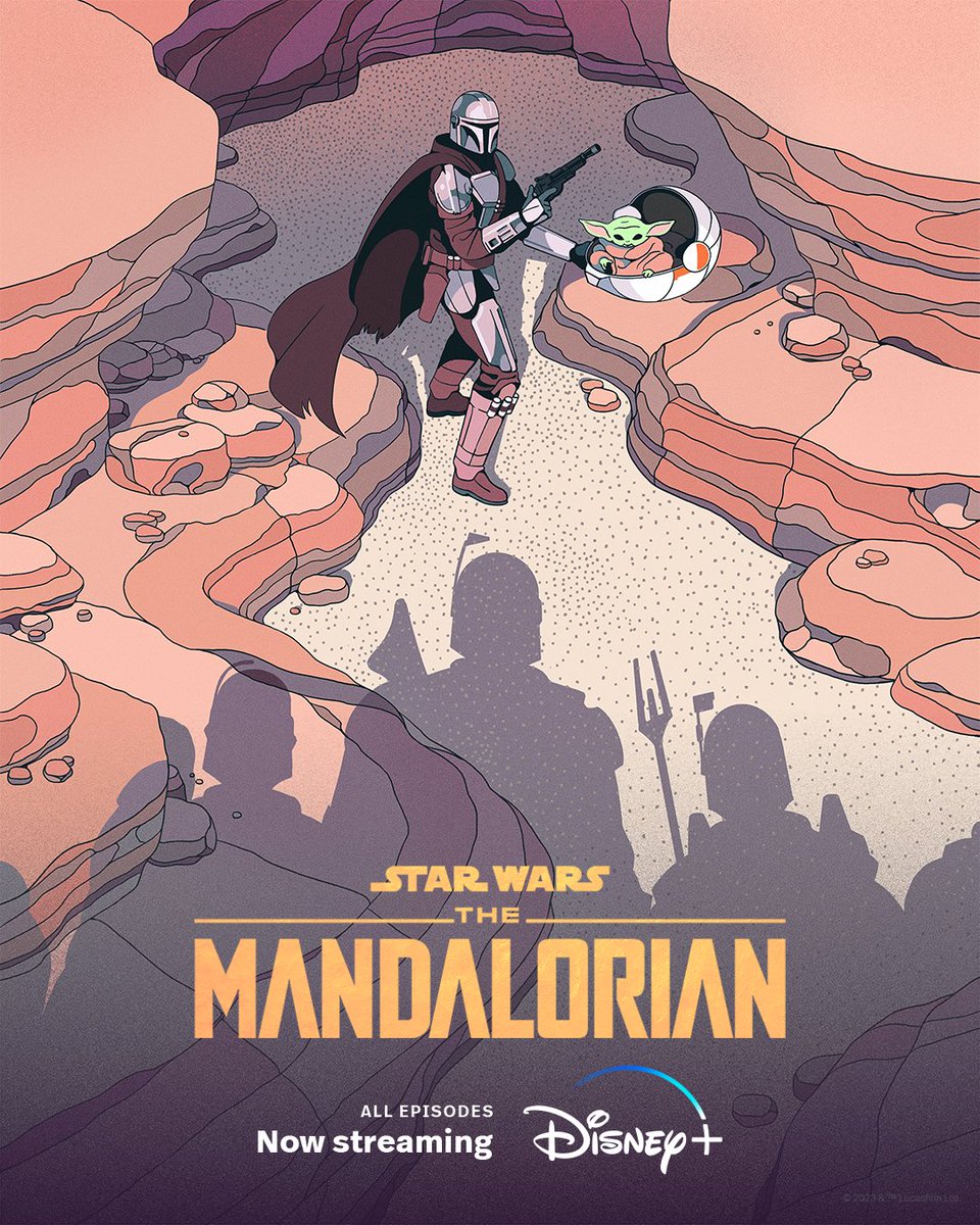 DisneyPlus's tweet photo. Check out these international art posters inspired by #TheMandalorian. (4/6)

🎨: @jemhpward, Bruno Mangyoku https://t.co/AgTBEVhT9G