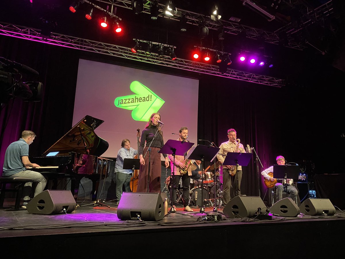 dewivandeweerd's tweet photo. The Netherlands will be partner country of @jazzahead in Bremen in 2024, the yearly jazz fair for professionals and an enthusiastic public audience. NL had 4 bands programmed this year &amp; many musicians present. Honoured to take over the baton from 🇩🇪 Culture Minister Claudia Roth https://t.co/vF3dj0qLum