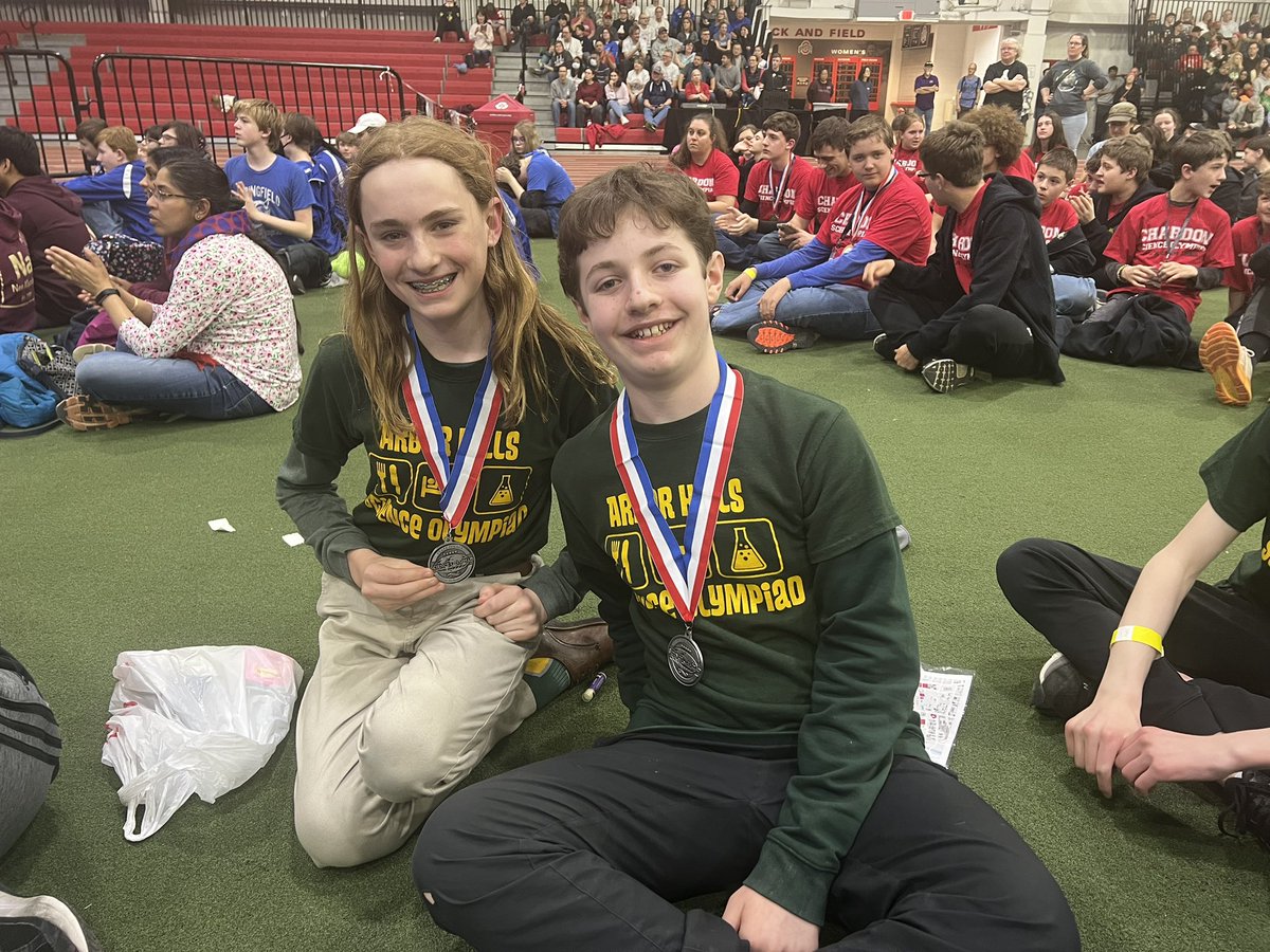 Mrs__Drake's tweet photo. The Arbor Hills Science Olympiad team won 4 medals from the State finals. Jonah &amp; Gryphon 2nd place in Run it Code, Jonah &amp; Levi 6th in Green Generation, Jonah &amp; Jack 6th in Crave the Wave, Lena &amp; Isaac 6th in Anatomy. The team finished 13th out of 40 teams who made it to states. https://t.co/ZwFwqmF0fR