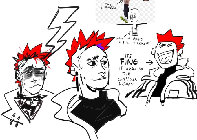 attempts at drawing self when i dont know what i look like