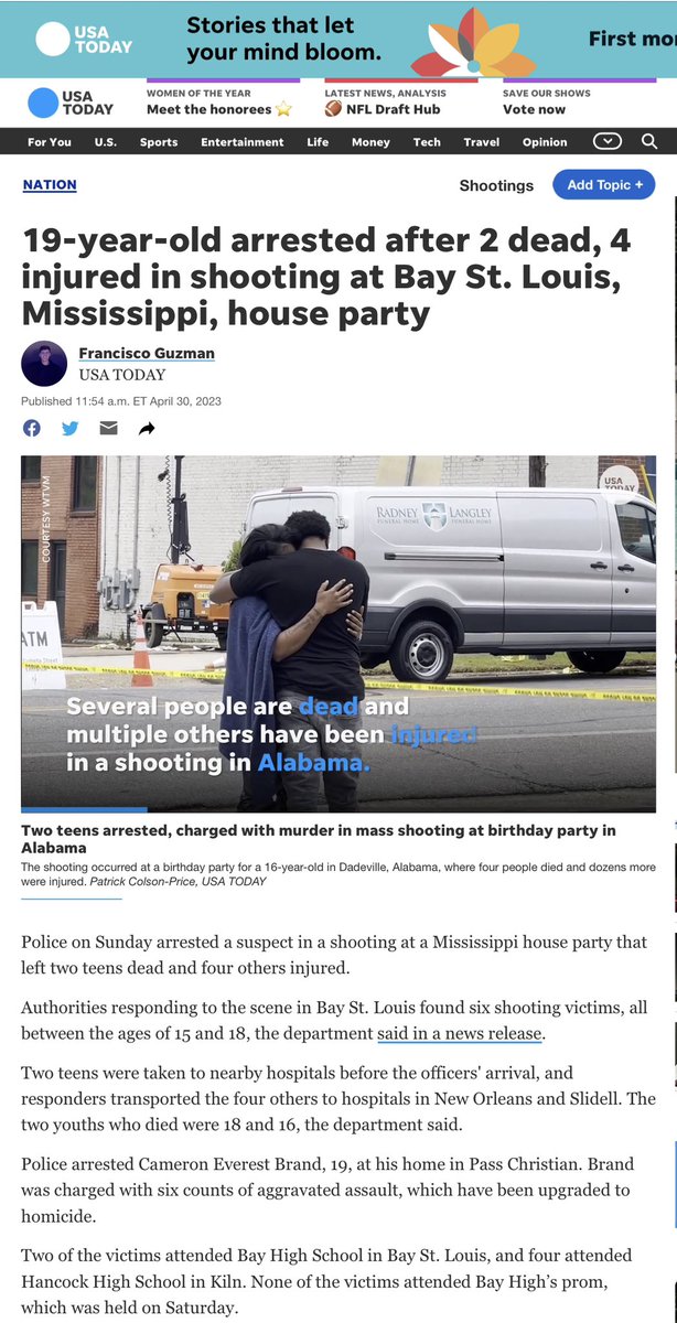 axidentaliberal's tweet image. Since Friday night

5 people were executed in Cleveland, Texas

11 shot in Columbia, South Carolina

2 murdered and 4 shot in Bay St. Louis, Mississippi

2 dead and another shot in Seattle

2 more in Chicago

Even 1 in Boise, Idaho

BUT REPUBLICANS ARE BANNING DRAG SHOWS-NOT GUNS