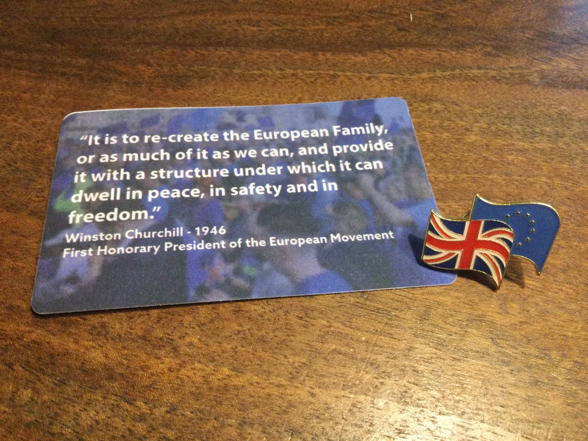 FrankieShrapnel's tweet photo. Didnโt realise Iโd get a badge too. The aspiration was enough. โฆ@euromoveโฉ
#EuropeanMovementUK https://t.co/RClyMtVKHj