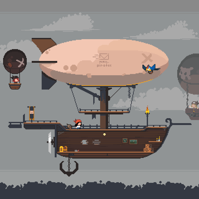 #pixelart 
Some assets made for #LudumDare53