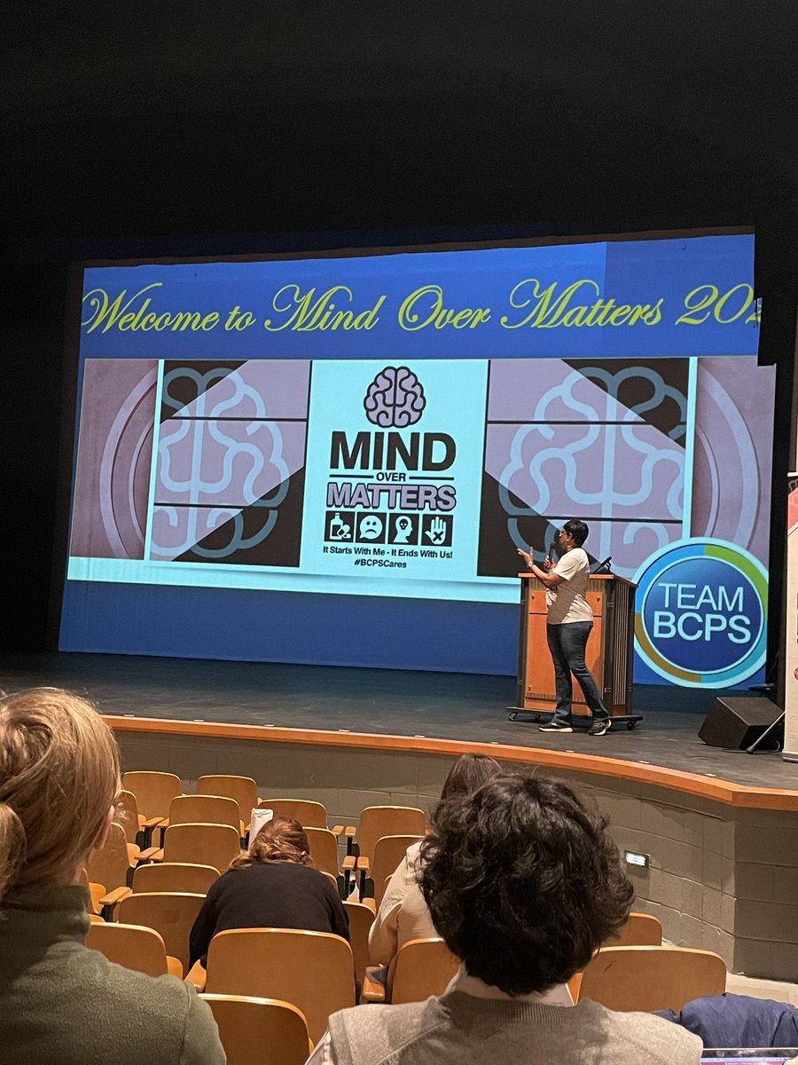 MsSalmonSEL (@misssalmonsel) on Twitter photo Yesterday I got to help out at the Mind Over Matters event! I loved the experience and received many resources that I can take back to my school and the community. The keynote and opening student performances were amazing as well! Mental Health Matters! <a href="/BcpsMTSS/">BCPS MTSS</a> <a href="/BCPS_OSC/">Office of School Climate and Culture</a> Yesterday I got to help out at the Mind Over Matters event! I loved the experience and received many resources that I can take back to my school and the community. The keynote and opening student performances were amazing as well! Mental Health Matters! <a href="/BcpsMTSS/">BCPS MTSS</a> <a href="/BCPS_OSC/">Office of School Climate and Culture</a>