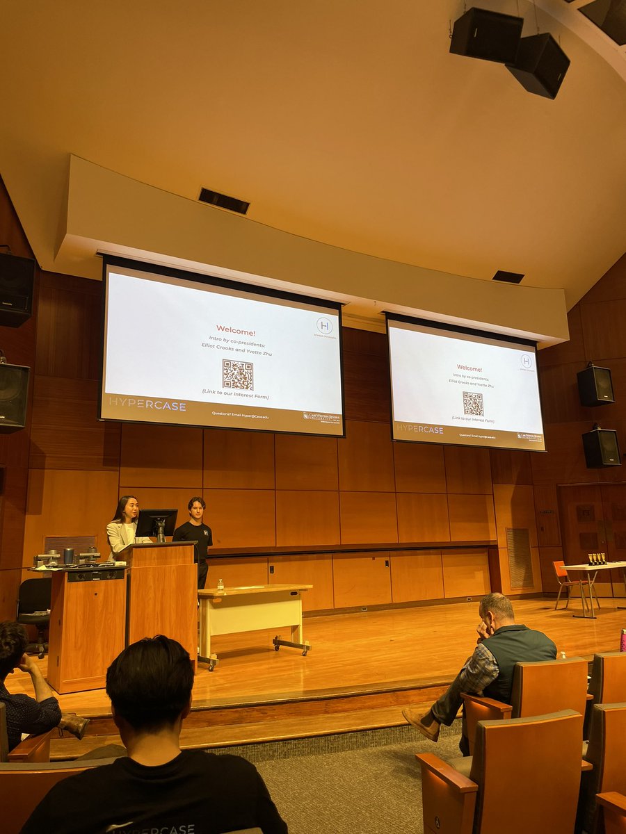 HyperCase Co-Presidents, Elliot Crooks and Yvette Zhu!