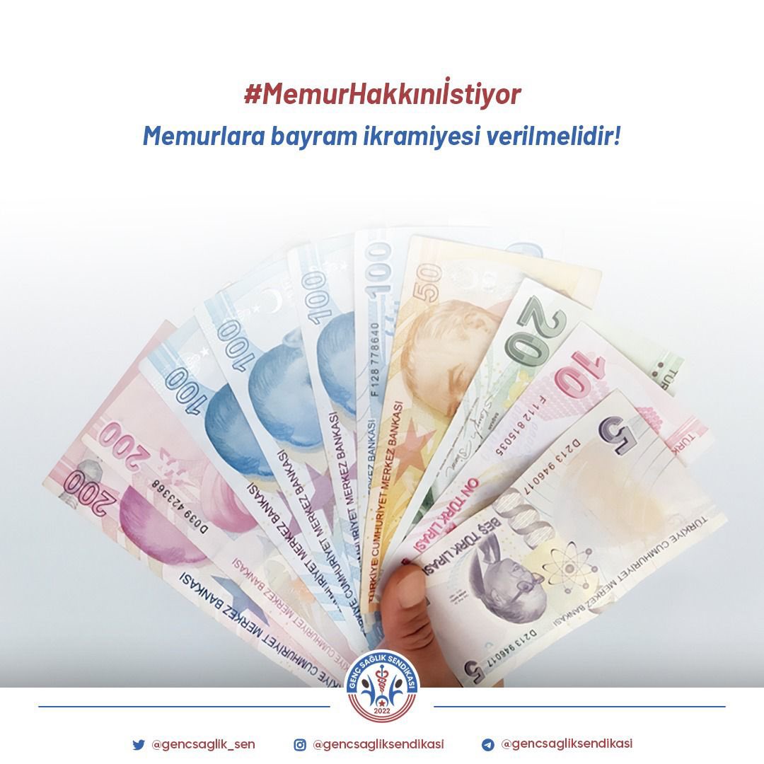 Her bayram memurlarımıza ikramiye verilmelidir. #MemurHakkınıİstiyor
