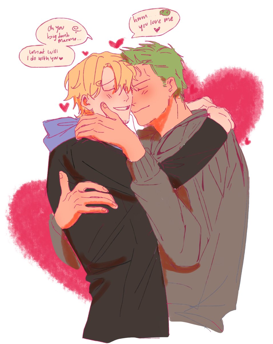 modern au / idiots in love ♥️

#zosan #ゾロサン #onepiece