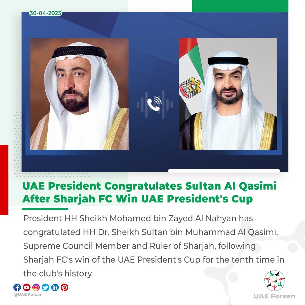 UAE Forsan on Twitter "UAE President Congratulates Sultan Al Qasimi