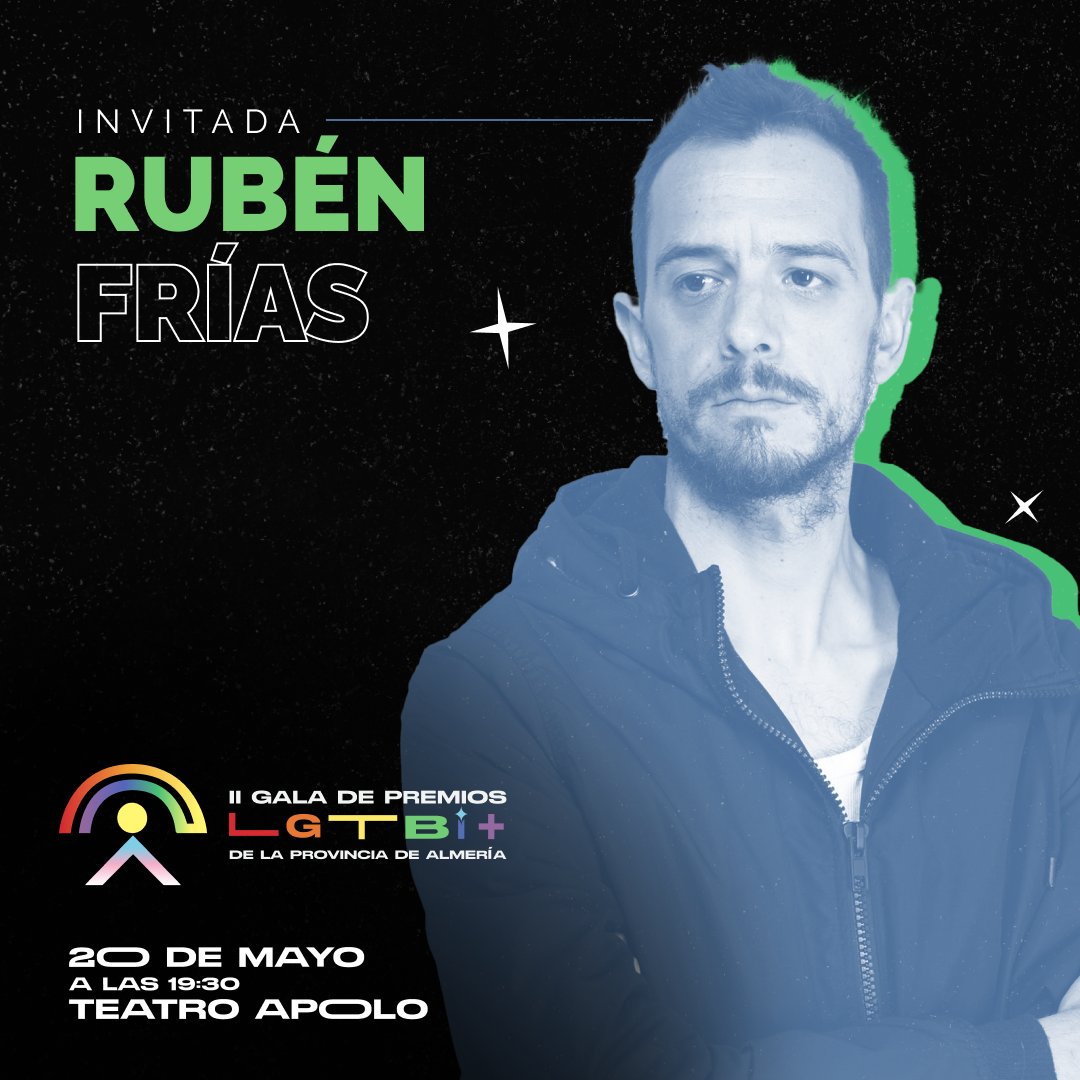 También nos acompañará el actor y escritor <a href="/rubenfriasactor/">Rubén Frías ❤💛💜🏳️‍🌈</a>  con quien hablaremos sobre como se vive siendo parte del colectivo #LGBTI y vivir dentro del mundo del espectáculo

Atentas que seguimos sacando cositas de estos #PremiosLGBTIAlmeria #2023
