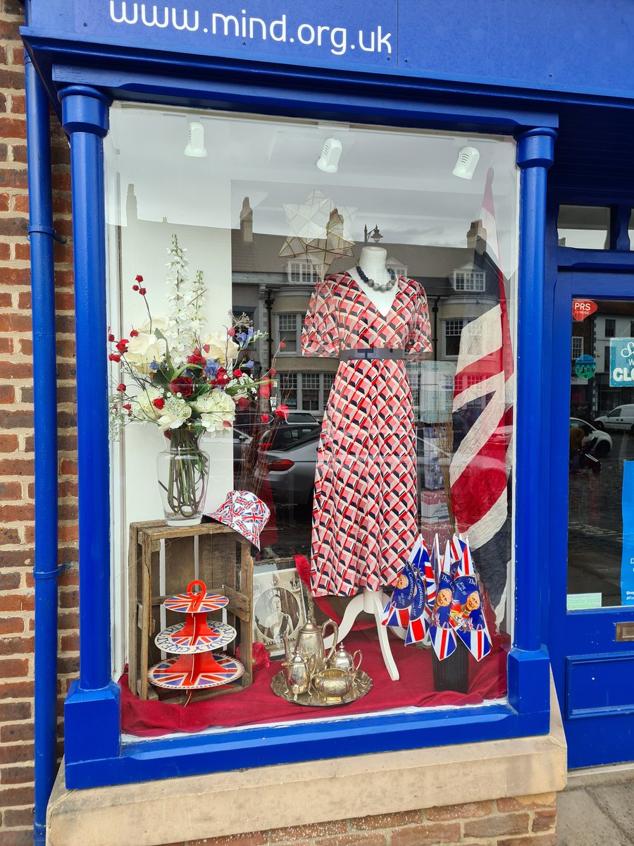 YarmMind's tweet photo. Coronation ready #MyMindShop #Yarm #Coronation 
We are open 7 days a week
Bank Holiday Monday 10am-4pm
Donations ALWAYS gratefully received. #GiftAid will give us 25p extra from every pound raised. #ThankYou https://t.co/na29IyZlar