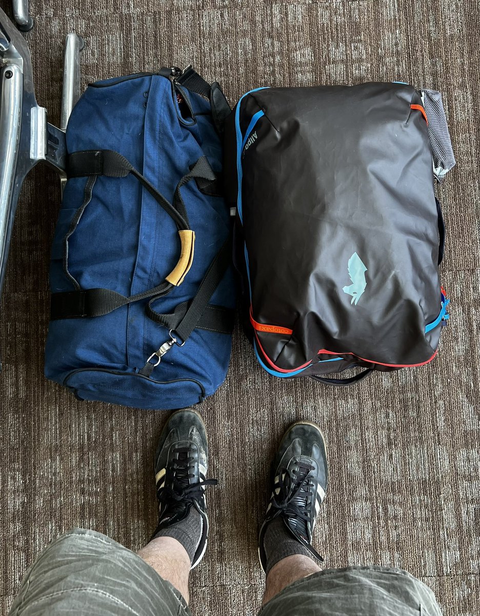 mkashman's tweet photo. One bag for clothes & gear, one bag full-o-#SWAG. Which is which? Loads of giveaways for #M365Conf AMA, #MicrosoftLists session w/@MSFTMiceile & me ๐งฆ + a few random multi-geo-caches around @MGMGrand ๐ดโโ ๏ธ๐ thru the week.
On my way, @M365Conf. #BestCommunityInTech. C U soon! ๐ซ https://t.co/Dc3U8Catdf