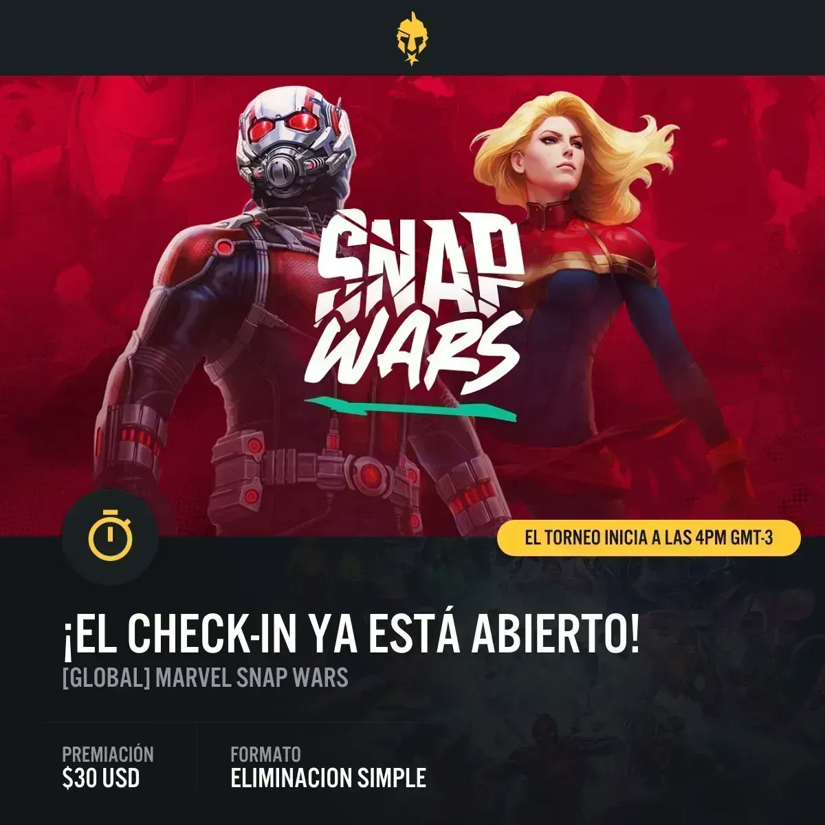 ¡Players! Atentos que el check-in ya empezó 

🔗egl.tv/tournament/7795
