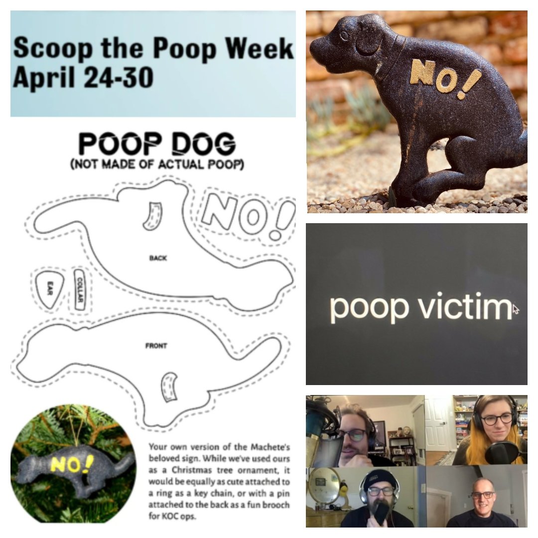 rsjrfanworld's tweet photo. As #ScoopThePoopWeek draws to a close, we focus on @KingsOfCon's unofficial mascot. Nope, not @HankChilton. We're talking about #PoopDog.
Make your own from FanWorld's pattern here:
https://t.co/1Ncl2Irtb6
And revisit the AMGIRS that started it all here:
https://t.co/Rb0ylXdDqD https://t.co/ztSvnMISHF