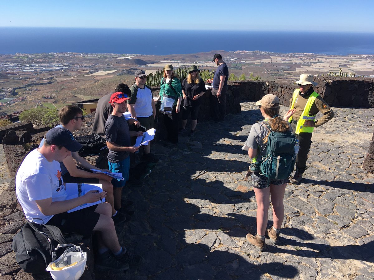MrADye1's tweet photo. Scorching day seeing the pressure from Tourism that southern Tenerife is under and some of the curious stratigraphy underneath thanks to @beccawinnie. @TeesEarthEnv https://t.co/3FObCu3Ddc