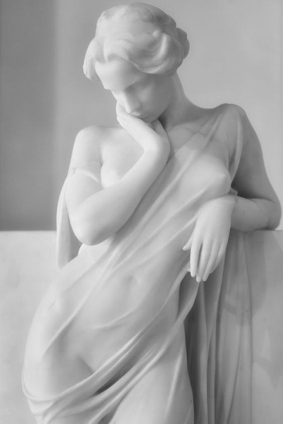 'Reflections' (La Meditazione) is a work by the Italian sculptor Luigi Secchi (1853-1921). The sculpture was created in 1910 #Sculpture
_______