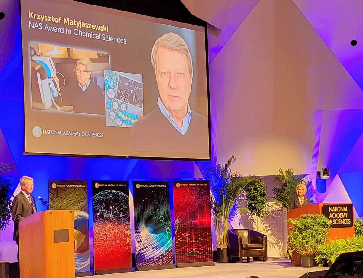 🎊  Congratulations Kris -- outstanding contributions to polymer chemistry, specifically, and the chemical sciences, broadly! @theNASciences @MatyPolymerLab #NAS160 #NASawards
