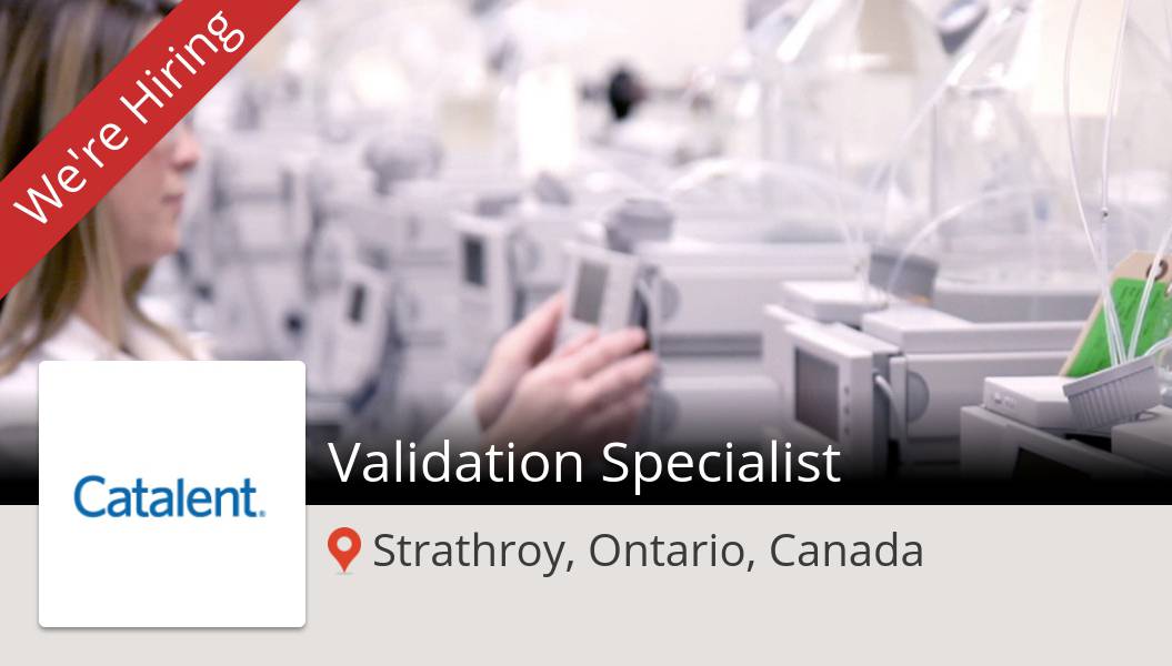 MarcSharp13's tweet image. #Catalent is looking for a #Validation #Specialist in #Strathroy, apply now! #job workfor.us/catalent/2q7dm…