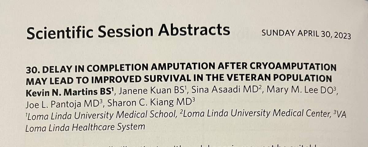 Sharon_Kiang_MD's tweet photo. Loma Linda VA representing at the SoCal Vascular Surg Society!  Congrats Kevin Martin (MS3), Sydney Meadowcroft (MS4) &amp; @JoePantojaMD for exceptional research! #proudPI @Roger_Tomihama @ArchanaR8 @DrSharonLum @DrJukesNamm #fromBuffalotoPalmSprings https://t.co/PGJYkDyjco