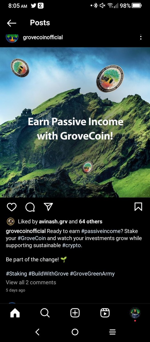 iamSaritaB's tweet photo. @oOViperDriverOo #GroveCoin going Places...ππ³π
#SpotMyCoin
#GroveInPlaces
#GroveEcoSystem https://t.co/wFDzRcjzah