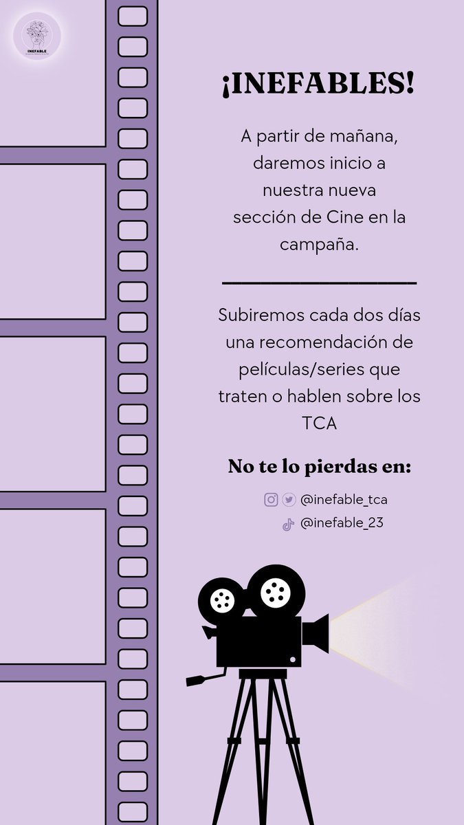 INEFABLE_tca's tweet photo. ¡No se lo pierdan Inefables!
Esta semana viene cargadita de muchos proyectos, y esta nueva sección que estamos realizando es uno de ellos.
Estamos súper content@s de compartirlo con ustedes 🤍
#INEFABLE #unidosporelcambio https://t.co/8C70fQxe6p
