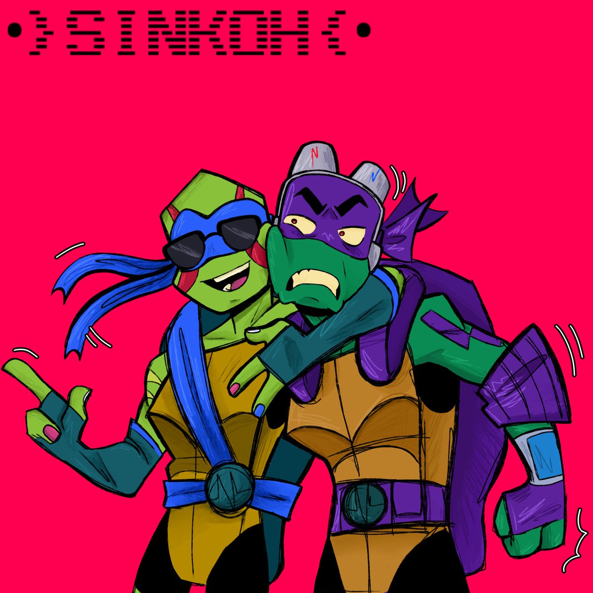 _Sinkoh's tweet photo. A good ol' disaster twins drawing since I find their dynamic very funny hahaha!
#disastertwins #rottmnt #rottmntleo #rottmntdonnie #riseofthetmnt https://t.co/u2OWpUQEFm