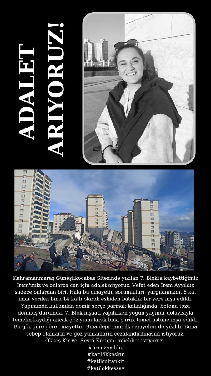 İrem için Adalet!
#iremayyıldız