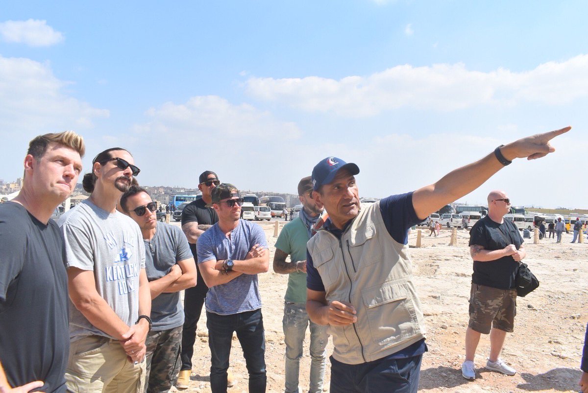 Famous American pop group, the <a href="/backstreetboys/">Backstreet Boys</a>, arrived in #Egypt to perform a concert under the auspices of the Ministry, represented by the Egyptian Tourism Authority. The band, which has a wide fan base worldwide, visited the #Giza plateau!