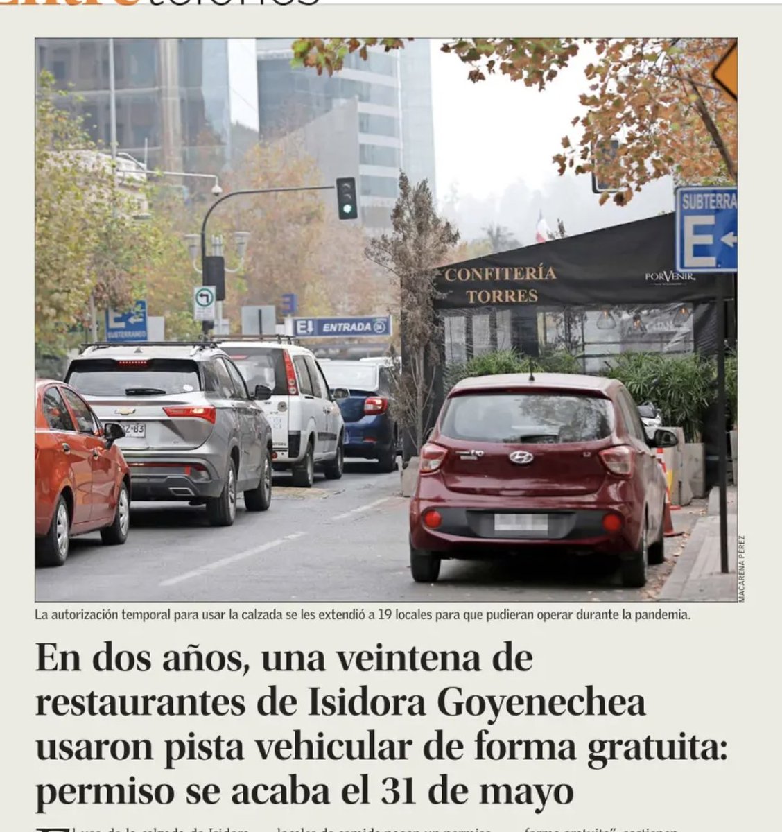 Es hora de dejar esa pista, que nadie echó de menos, para una ciclovía.