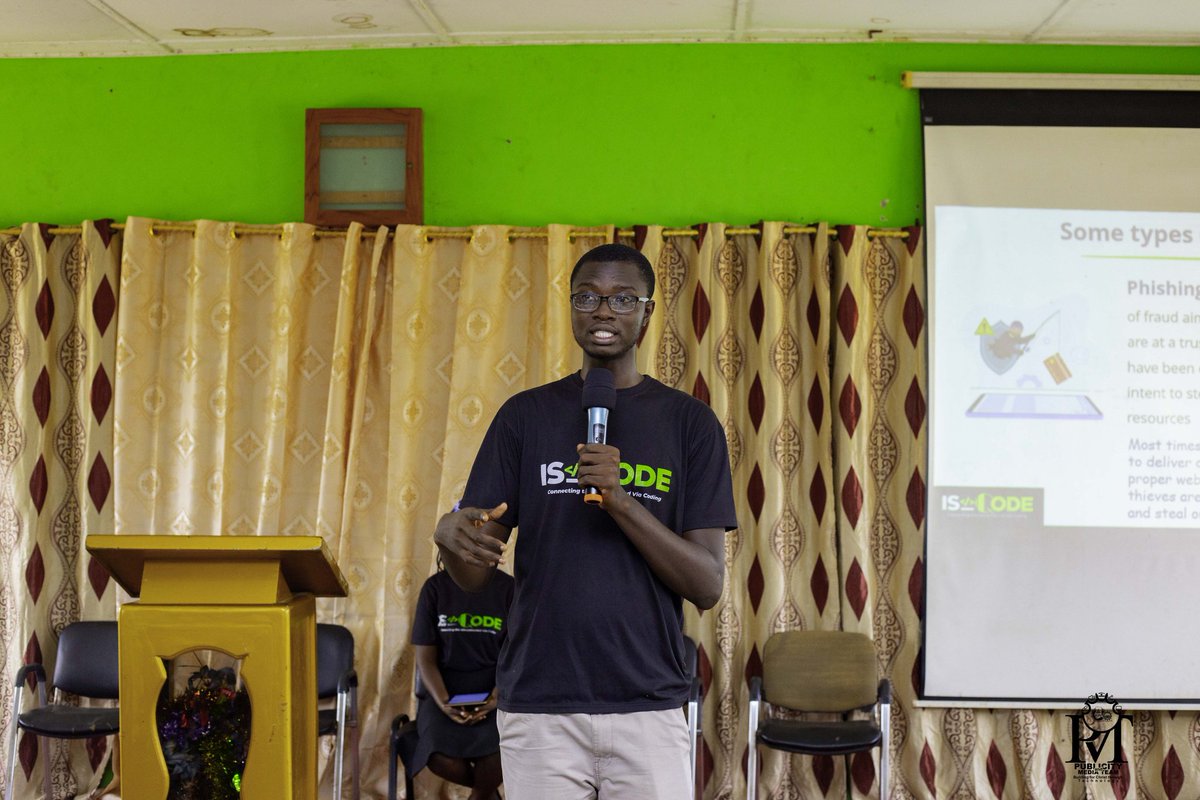 MrCyberAdvocate's tweet photo. Cyber Security awareness at Takoradi Technical University SDA Students Union.

We talked about some tricks and tactics cyber criminals used in scamming people and how to protect yourself from cyber attacks. #BeingCyberSecurityConscious @isqodetech https://t.co/TT3L1cFIVc