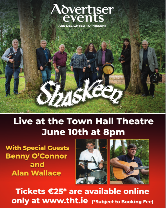 Mayo Advertiser (@mayoadvert) on Twitter photo Advertiser Events are delighted to present the mighty Shaskeen, with special guests Benny O'Connor & Aidan Walsh at the Town Hall Theatre, Galway on June 10th. ๐๏ธTickets are on sale now! Grab them here ๐bit.ly/AEShaskeen
<a href="/THTG/">Town Hall Theatre</a>
<a href="/shaskeen/">Shaskeen Music Group</a>
#advertiserevents #shaskeen Advertiser Events are delighted to present the mighty Shaskeen, with special guests Benny O'Connor & Aidan Walsh at the Town Hall Theatre, Galway on June 10th. ๐๏ธTickets are on sale now! Grab them here ๐bit.ly/AEShaskeen
<a href="/THTG/">Town Hall Theatre</a>
<a href="/shaskeen/">Shaskeen Music Group</a>
#advertiserevents #shaskeen