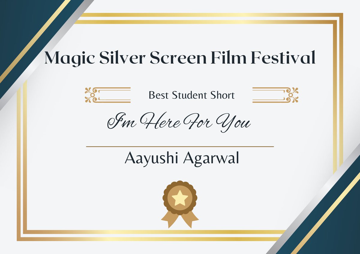 jonahpaull09's tweet photo. Wow!!! Another #officialselection for I’m Here For You!!! Thank you so so much Magic Silver Screen Film Festival 🙏 Directed by Aayushi Agarwal 

#childactor #teenactor #actorslife #filmfestival #bestchildactor https://t.co/dZUCcO1MEG